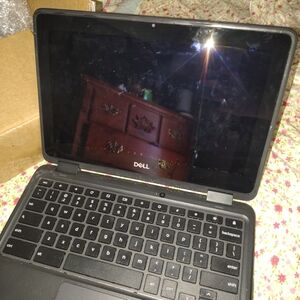 Dell Black Chromebook Laptop with Built-In Webcam